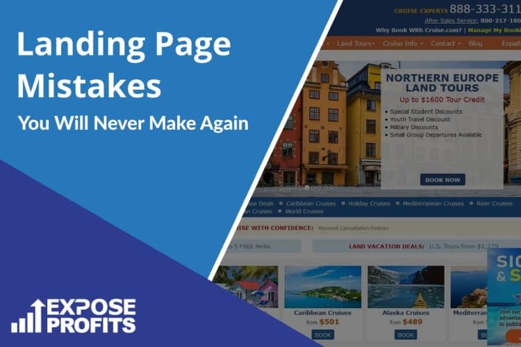 landing page mistakes